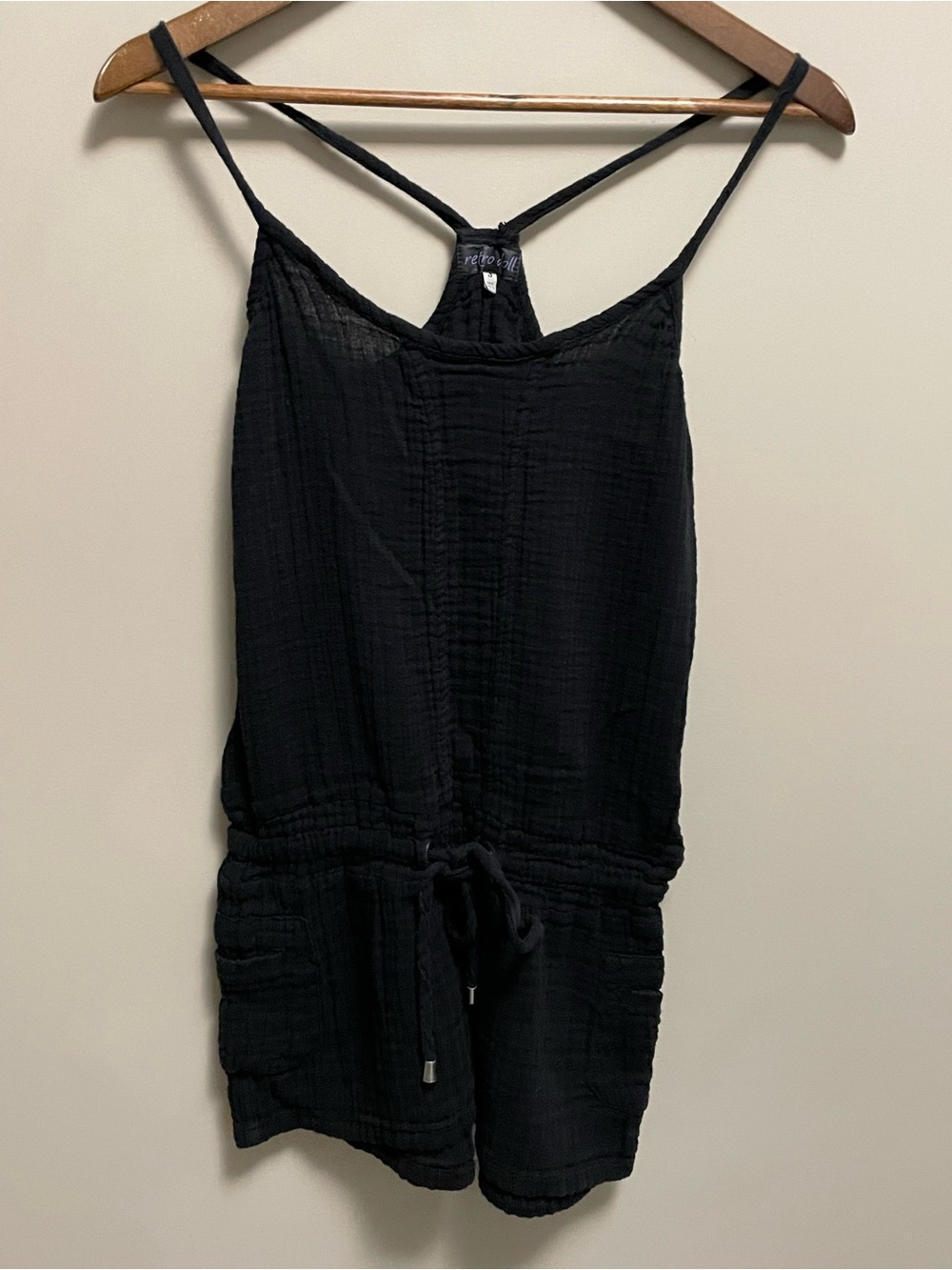 Retro Doll Racer Back Shorts Romper Women’s Small